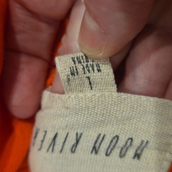 Moon River Orange and Pink Midi Dress - Picture 13 of 13